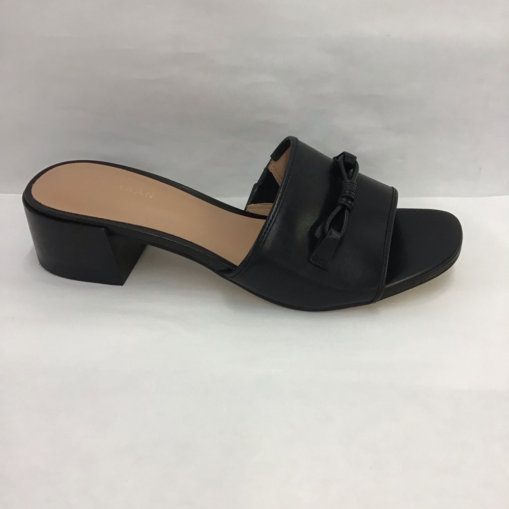 Womens Slides Size 7 Cole Haan Cailyn Bow Mule in Black